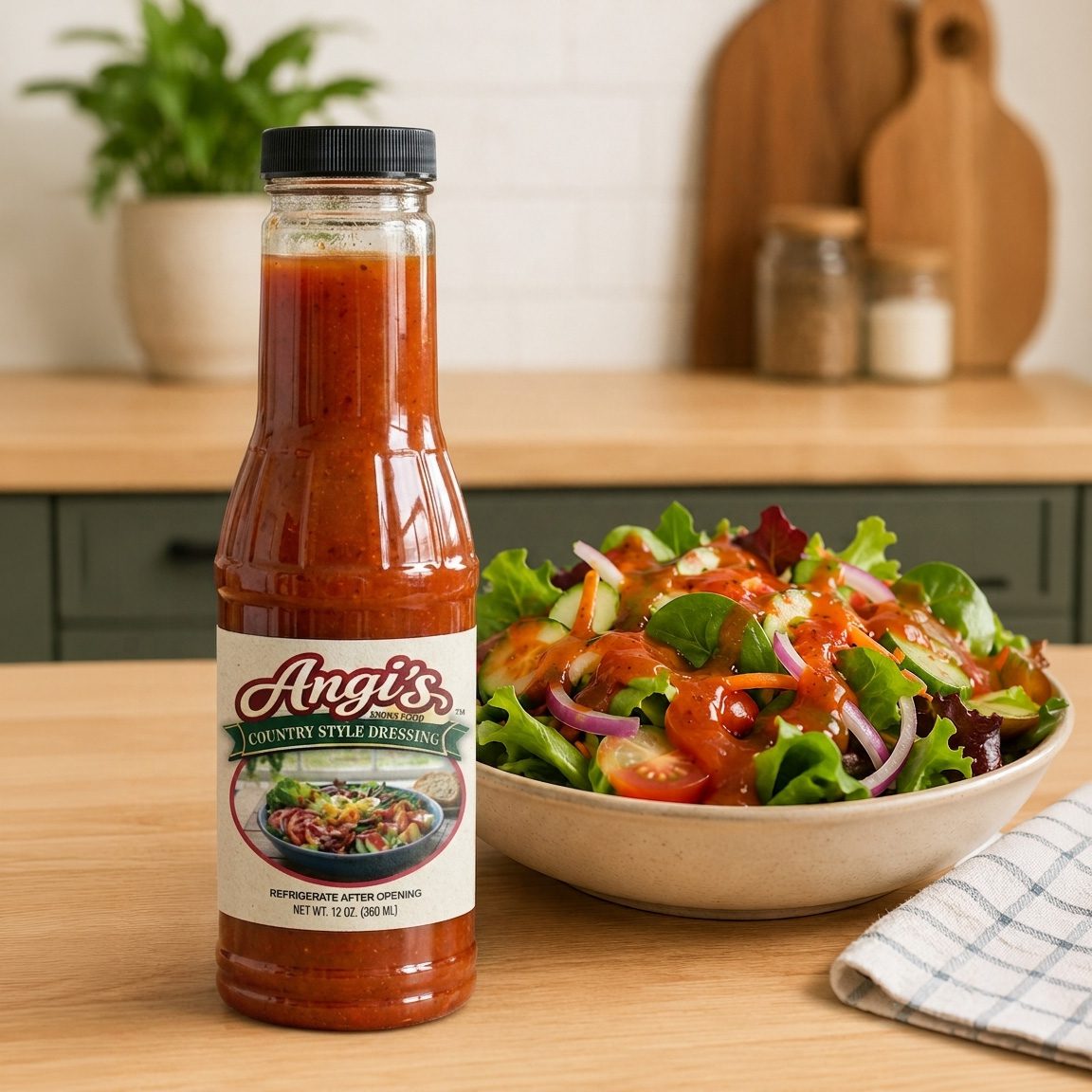 8524 Angi’s Home Style Dressing 12 oz. bottle 6 pack