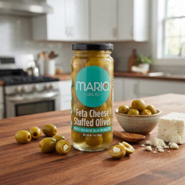 Mario Green Olives Stuffed with Feta Cheese 7 oz.