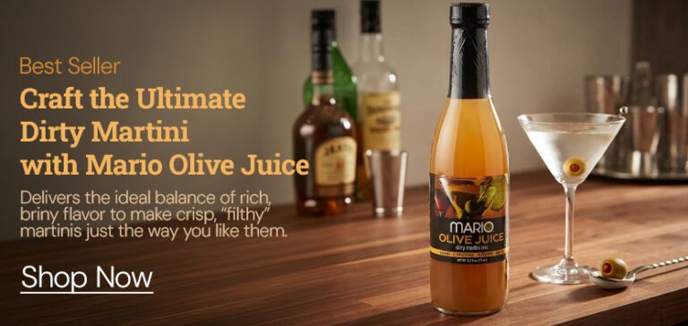Shop our Dirty Martini mix from Mario Olive